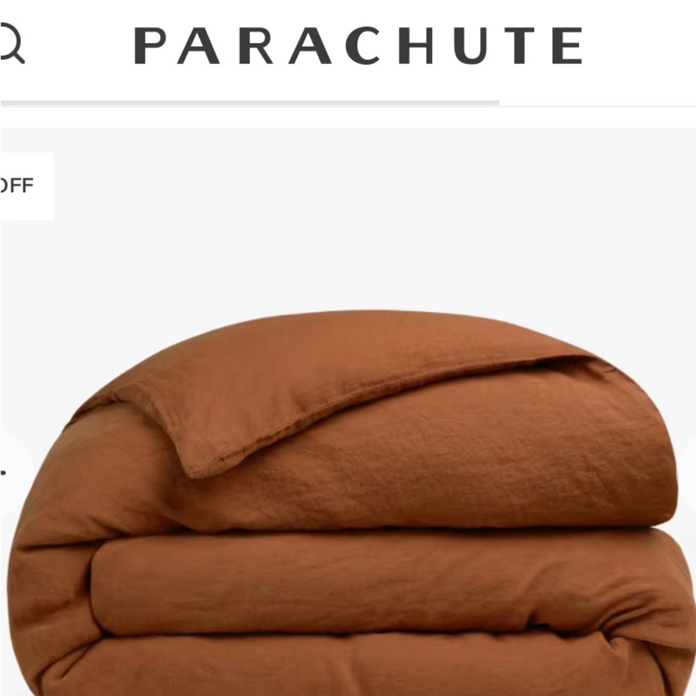 Parachute king linen duvet